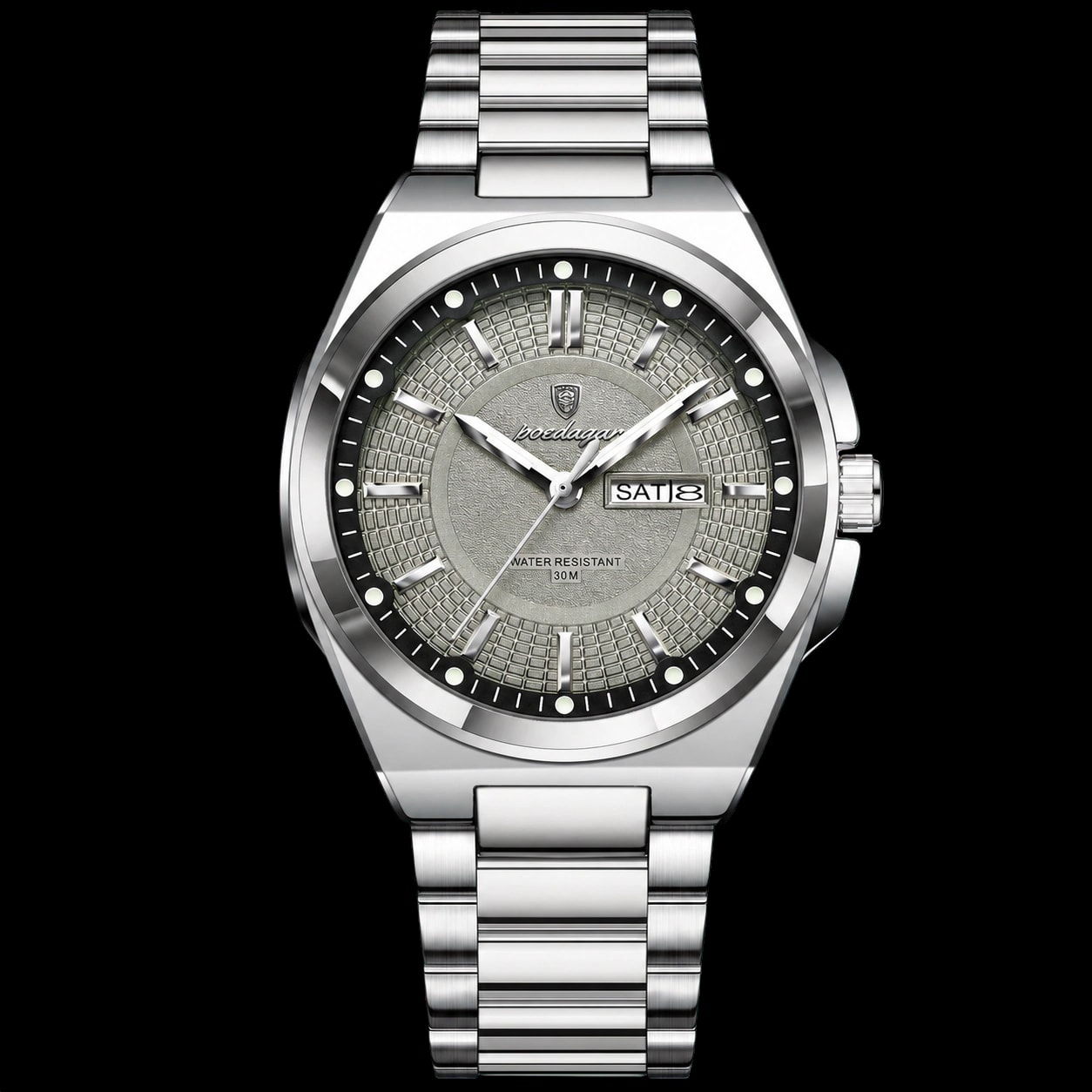 Montre POEDAGAR 896 Argent Gris en studio